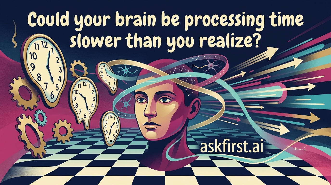 Could your brain be processing time slower than you realize? Could your brain be processing time slower than you realize?