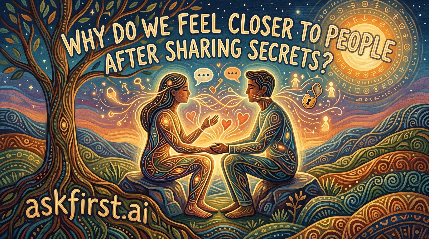 Why do we feel closer to people after sharing secrets? Why do we feel closer to people after sharing secrets?