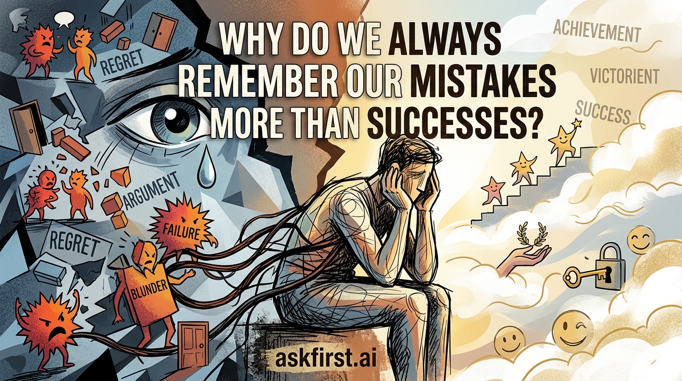 Why do we always remember our mistakes more than successes? Why do we always remember our mistakes more than successes?