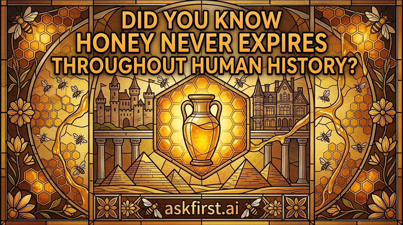 Did you know honey never expires throughout human history? Did you know honey never expires throughout human history?