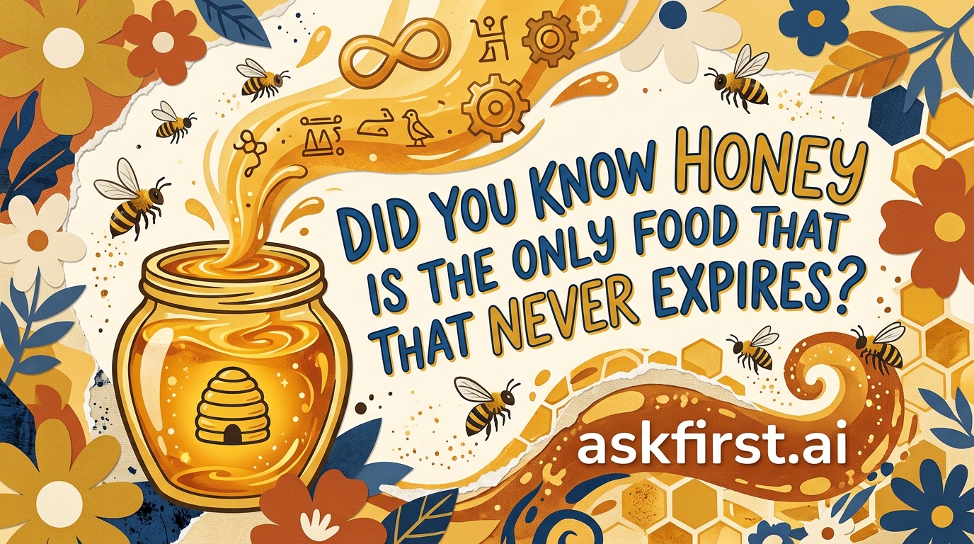 Did you know honey is the only food that never expires? Did you know honey is the only food that never expires?