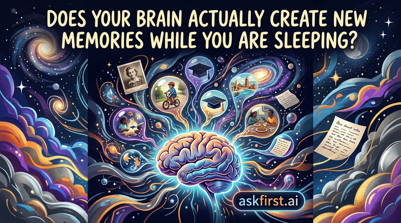 Does your brain actually create new memories while you are sleeping? Does your brain actually create new memories while you are sleeping?