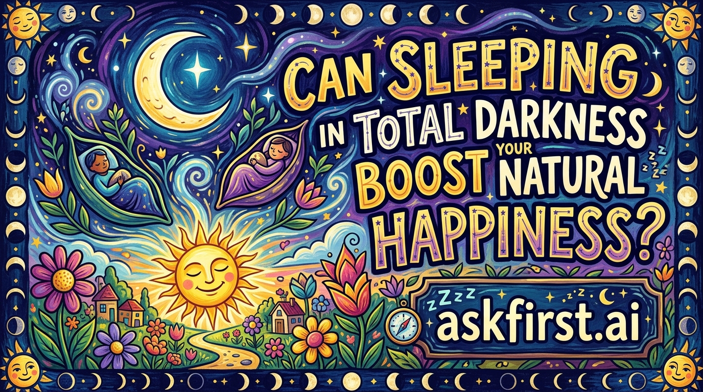 Can sleeping in total darkness boost your natural happiness? Can sleeping in total darkness boost your natural happiness?