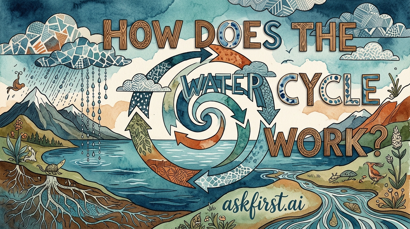 How does the water cycle work? How does the water cycle work?