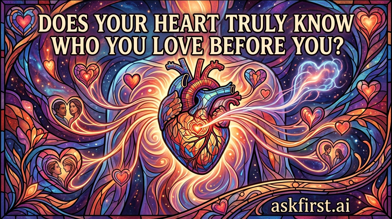 Does your heart truly know who you love before you? Does your heart truly know who you love before you?