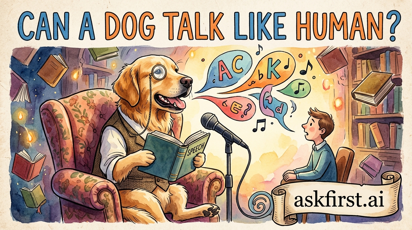 Can a dog talk like human? Can a dog talk like human?