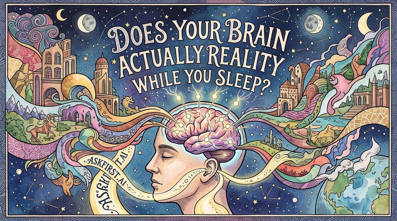 Does your brain actually create reality while you sleep? Does your brain actually create reality while you sleep?