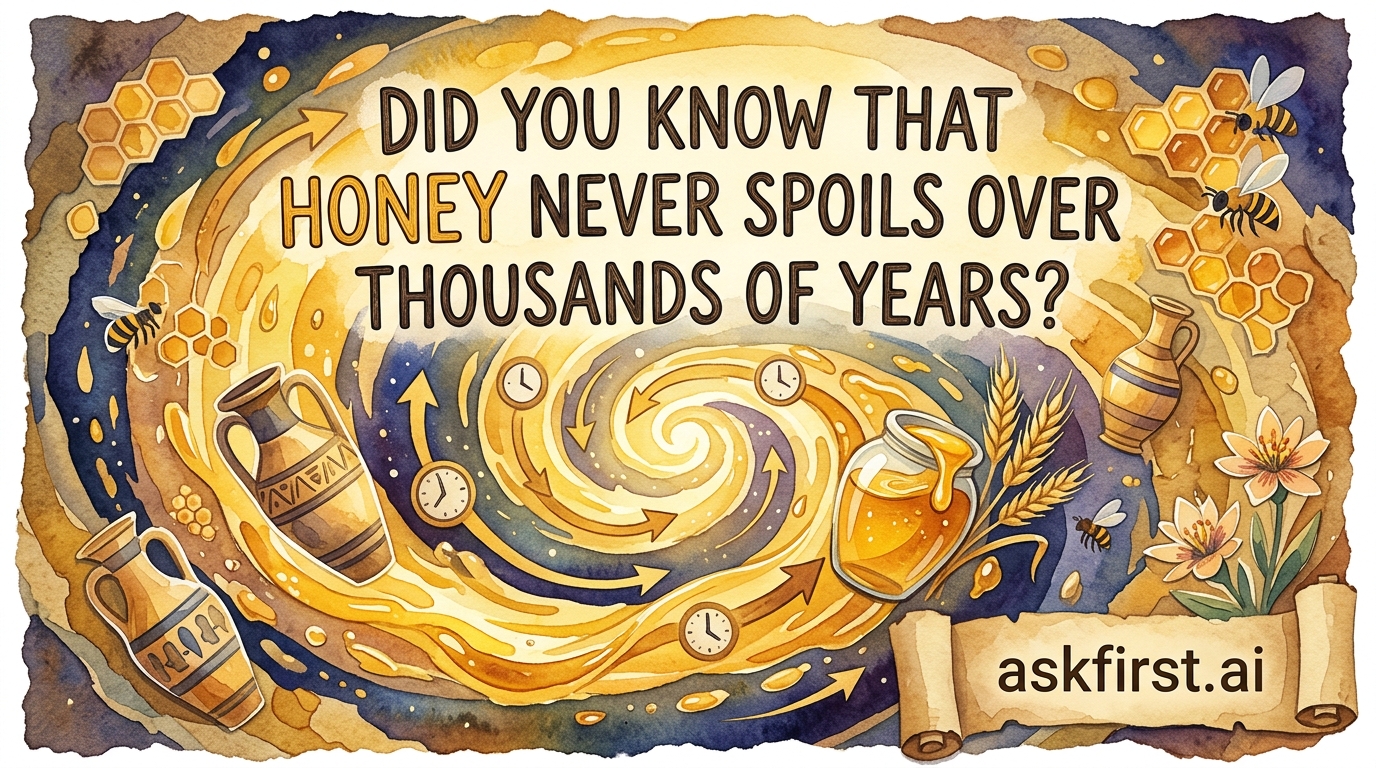 Did you know that honey never spoils over thousands of years? Did you know that honey never spoils over thousands of years?