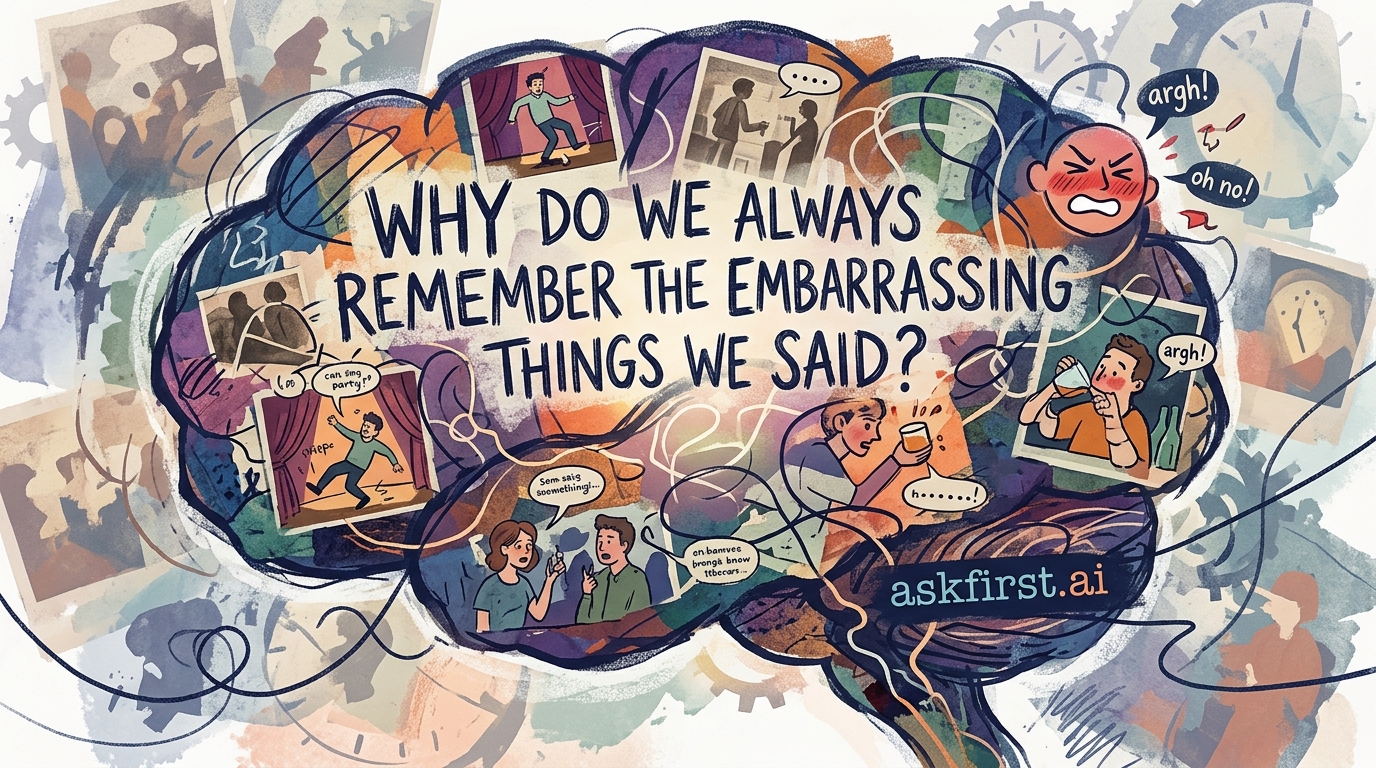 Why do we always remember the embarrassing things we said? Why do we always remember the embarrassing things we said?