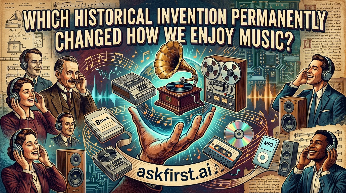 Which historical invention permanently changed how we enjoy music? Which historical invention permanently changed how we enjoy music?