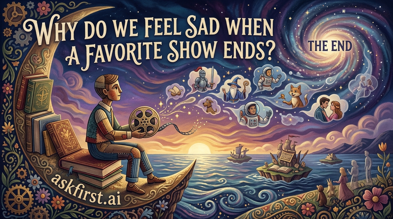 Why do we feel sad when a favorite show ends? Why do we feel sad when a favorite show ends?