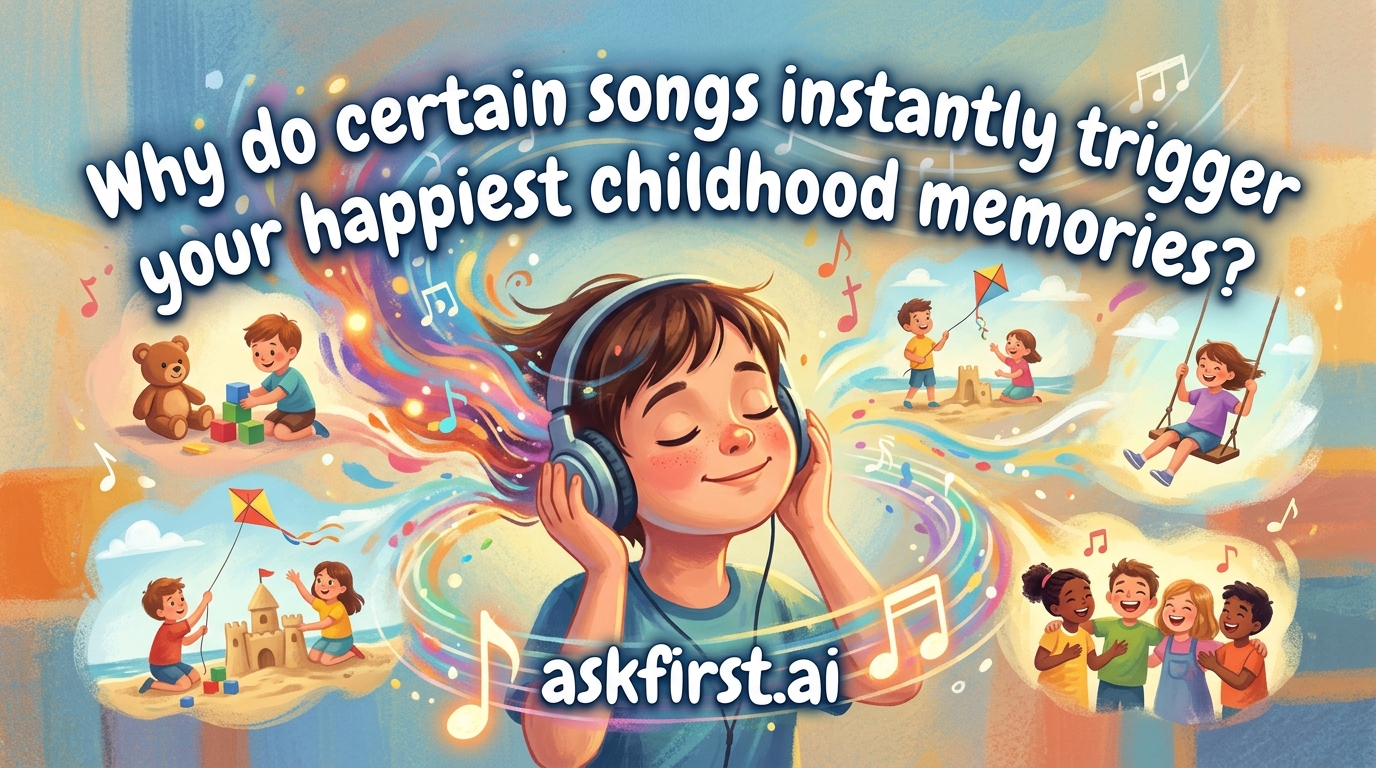 Why do certain songs instantly trigger your happiest childhood memories? Why do certain songs instantly trigger your happiest childhood memories?