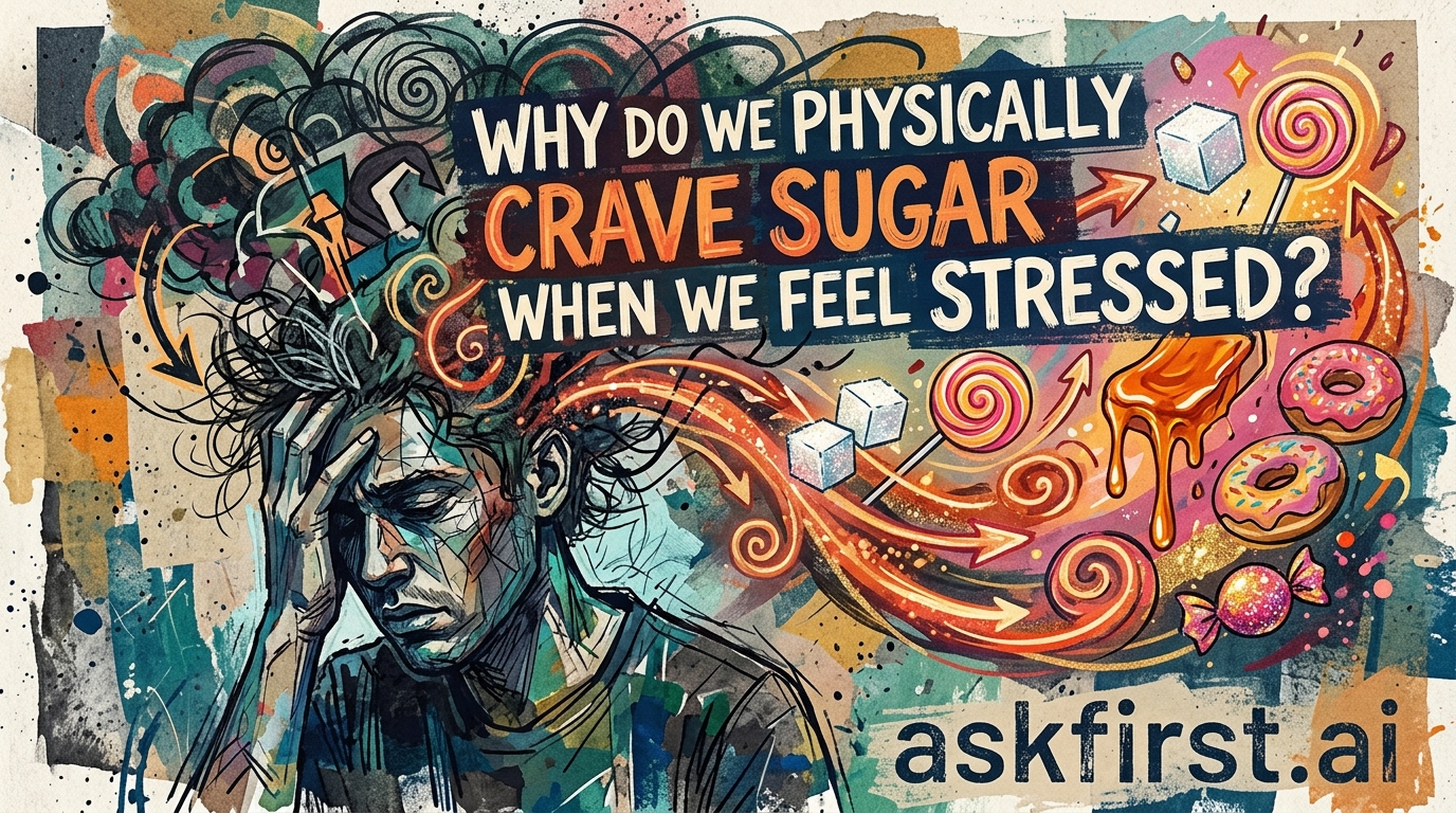 Why do we physically crave sugar when we feel stressed? Why do we physically crave sugar when we feel stressed?