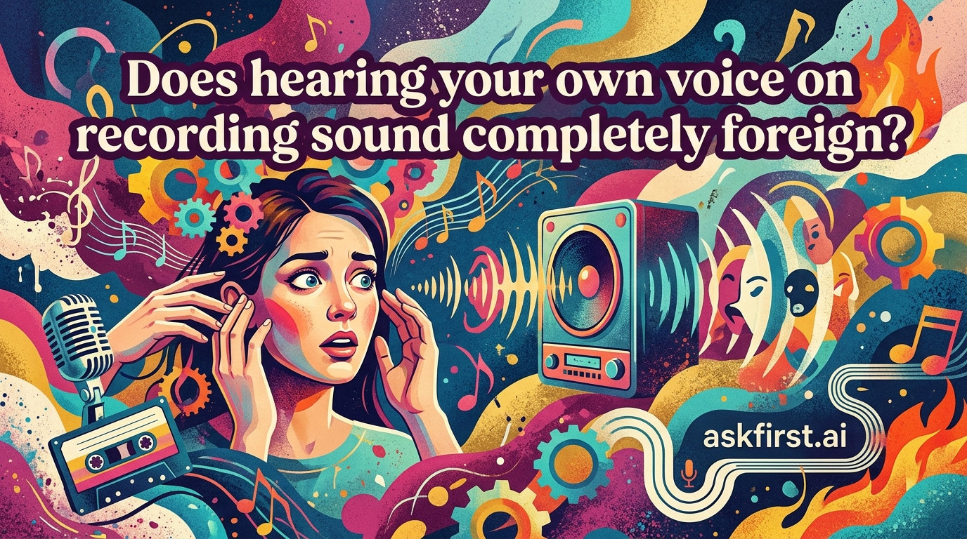 Does hearing your own voice on recording sound completely foreign? Does hearing your own voice on recording sound completely foreign?