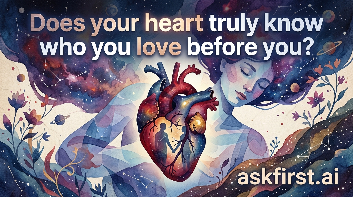 Does your heart truly know who you love before you? Does your heart truly know who you love before you?