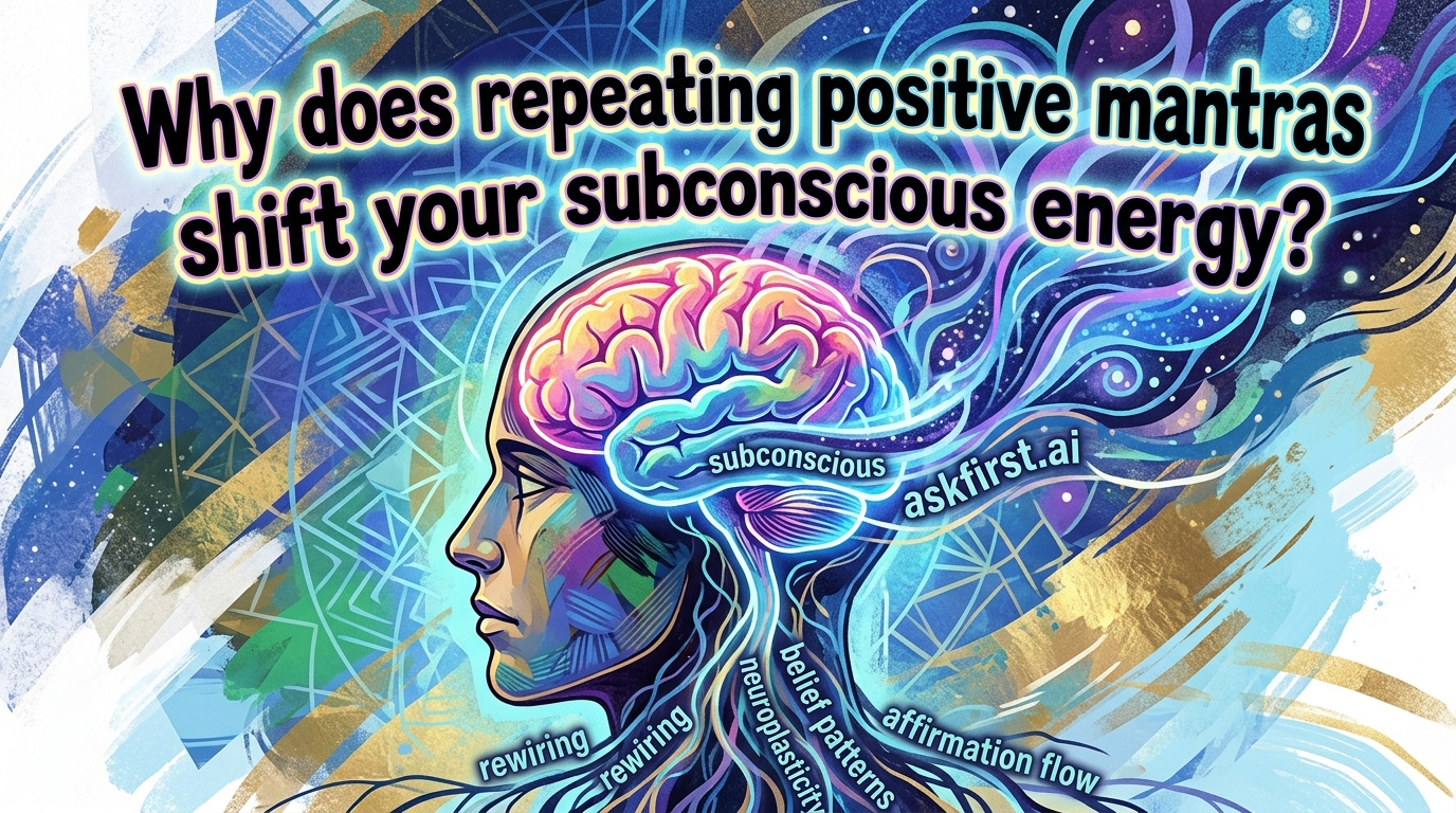 Why does repeating positive mantras shift your subconscious energy? Why does repeating positive mantras shift your subconscious energy?