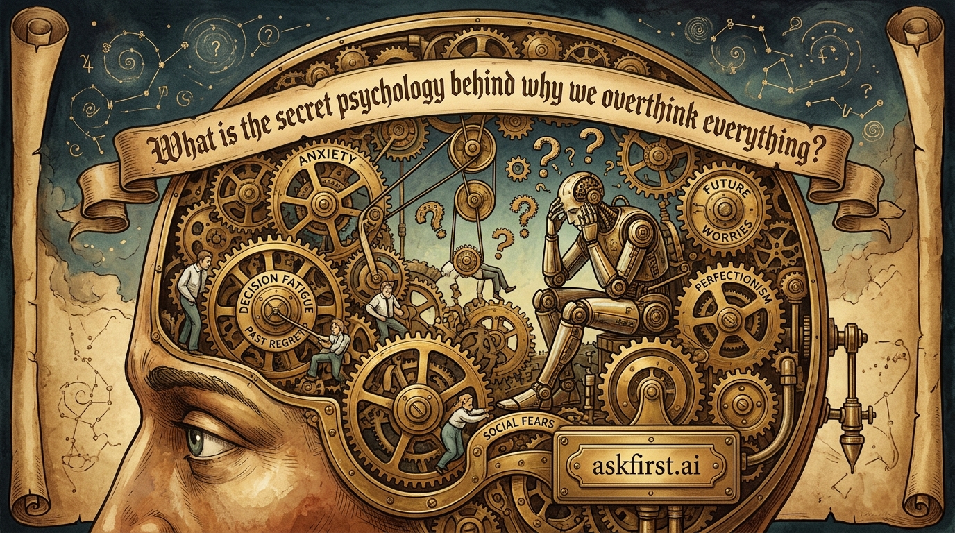 What is the secret psychology behind why we overthink everything? What is the secret psychology behind why we overthink everything?