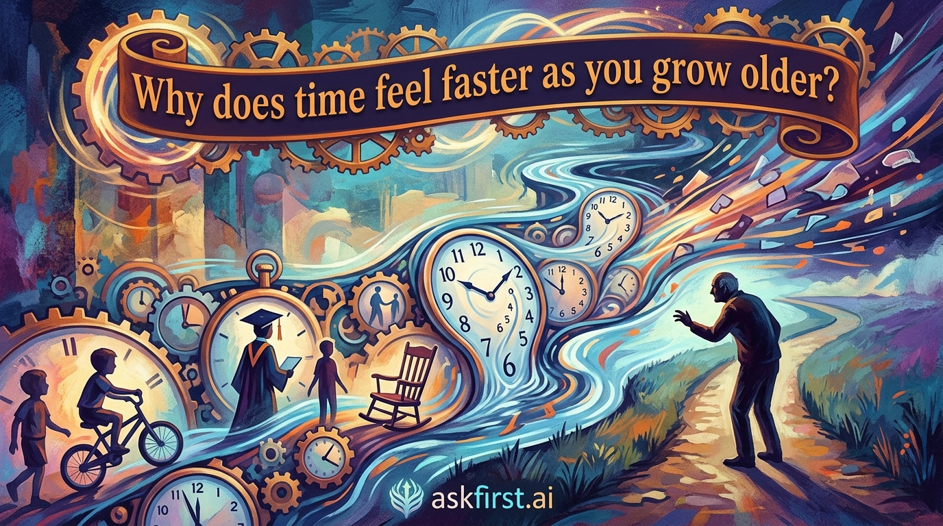 Why does time feel faster as you grow older? Why does time feel faster as you grow older?