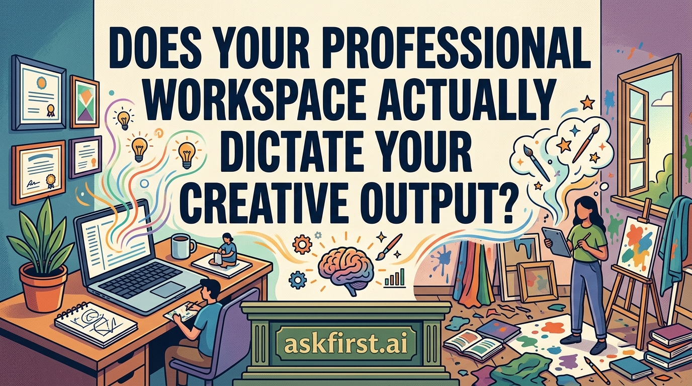 Does your professional workspace actually dictate your creative output? Does your professional workspace actually dictate your creative output?