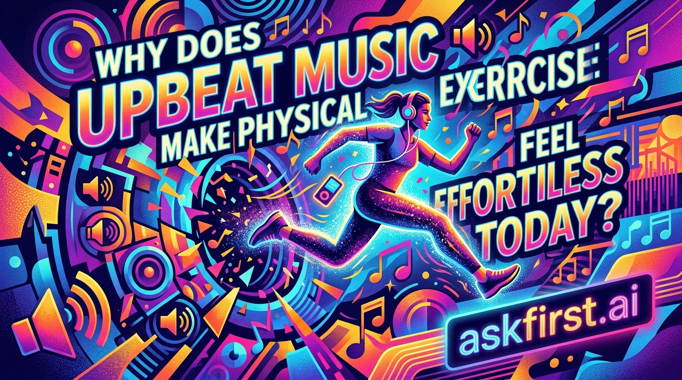 Why does upbeat music make physical exercise feel effortless today? Why does upbeat music make physical exercise feel effortless today?