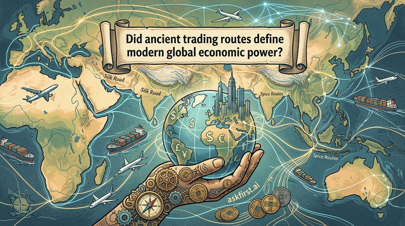 Did ancient trading routes define modern global economic power? Did ancient trading routes define modern global economic power?
