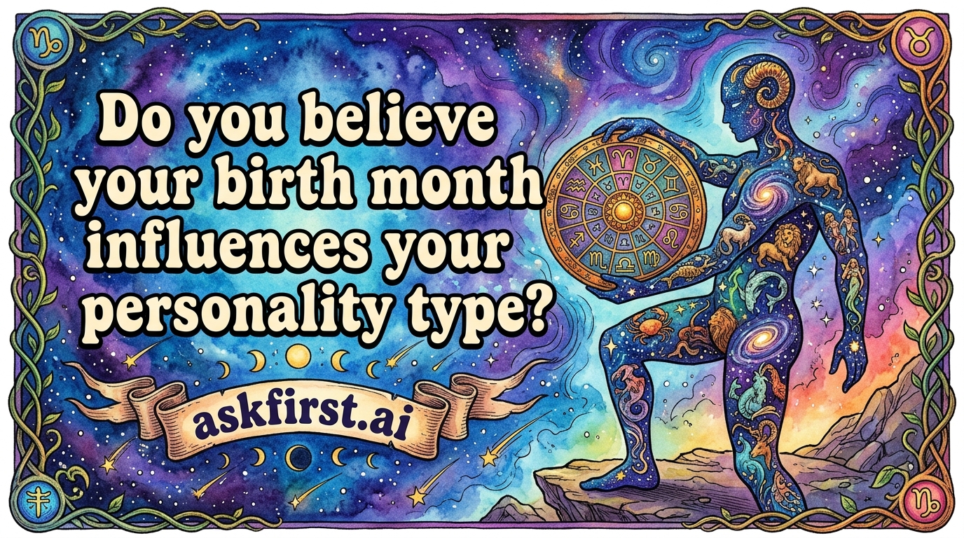 Do you believe your birth month influences your personality type? Do you believe your birth month influences your personality type?