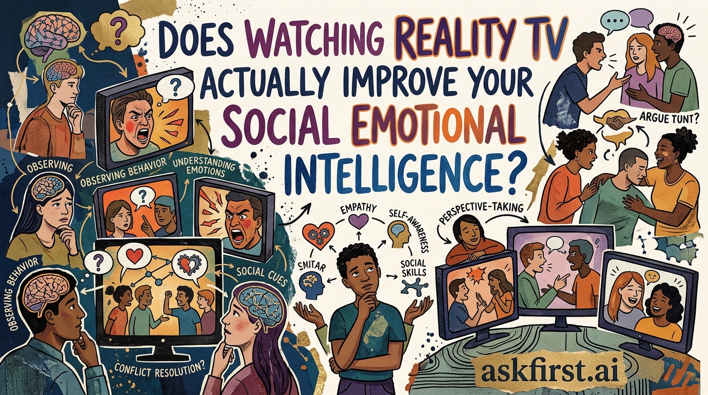 Does watching reality TV actually improve your social emotional intelligence? Does watching reality TV actually improve your social emotional intelligence?