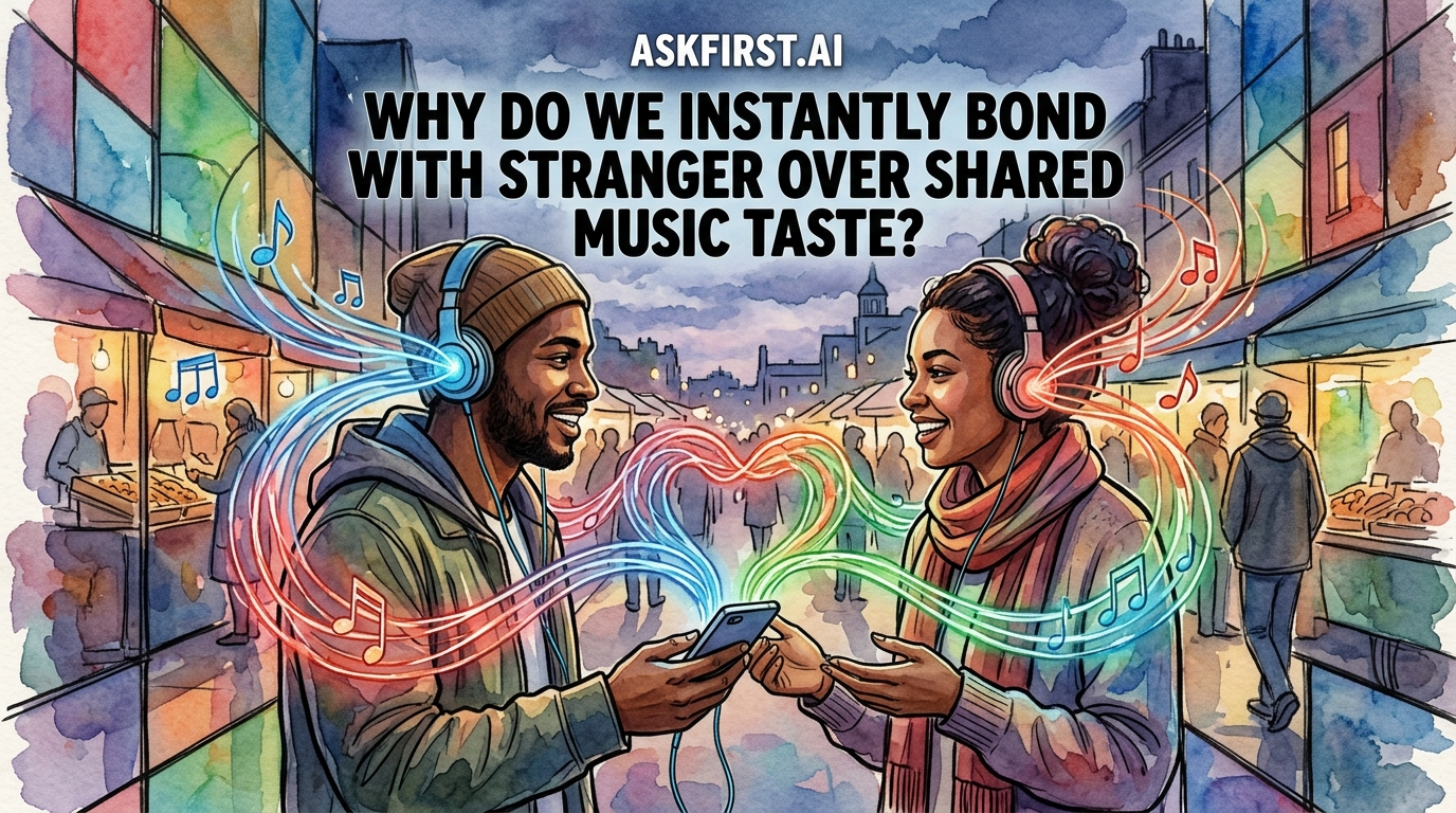 Why do we instantly bond with strangers over shared music taste? Why do we instantly bond with strangers over shared music taste?