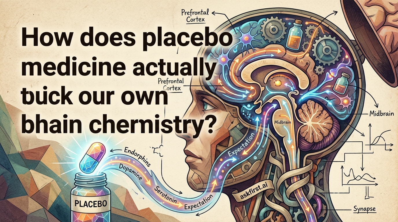 How does placebo medicine actually trick our own brain chemistry? How does placebo medicine actually trick our own brain chemistry?