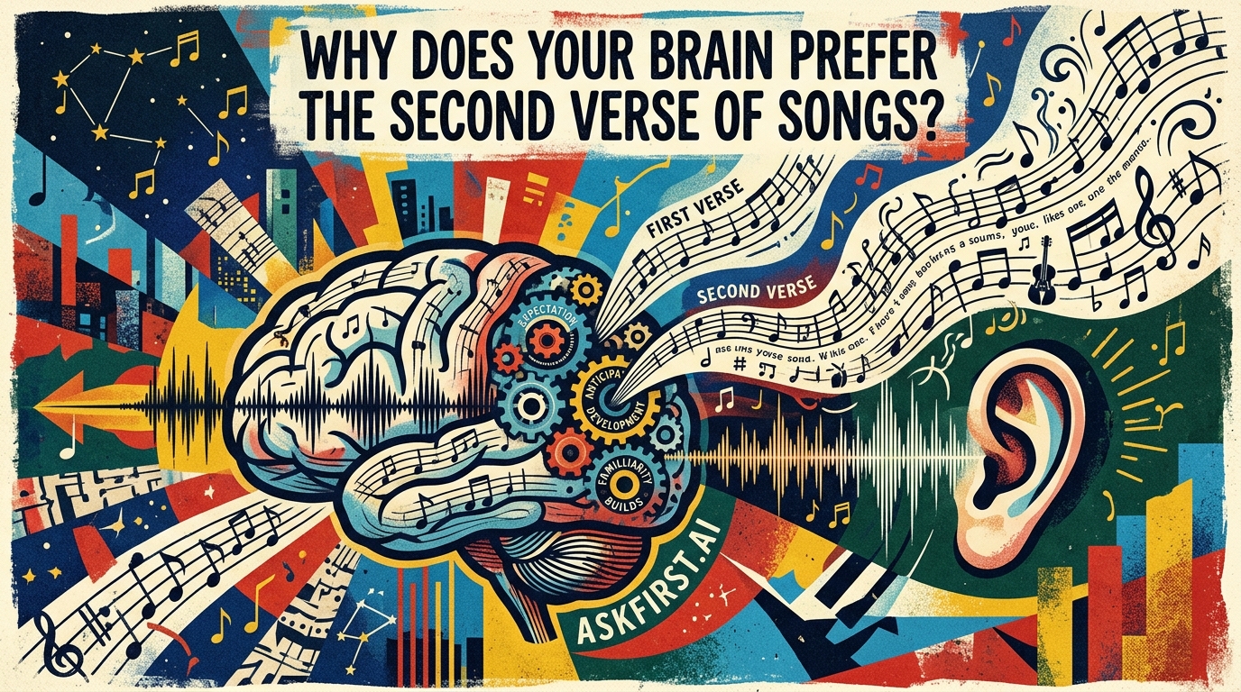 Why does your brain prefer the second verse of songs? Why does your brain prefer the second verse of songs?