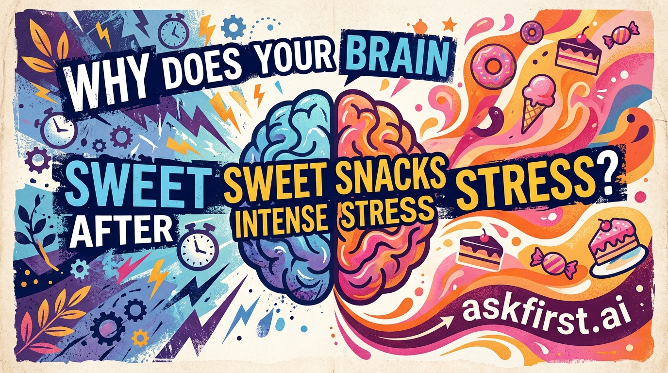 Why does your brain crave sweet snacks after intense stress? Why does your brain crave sweet snacks after intense stress?