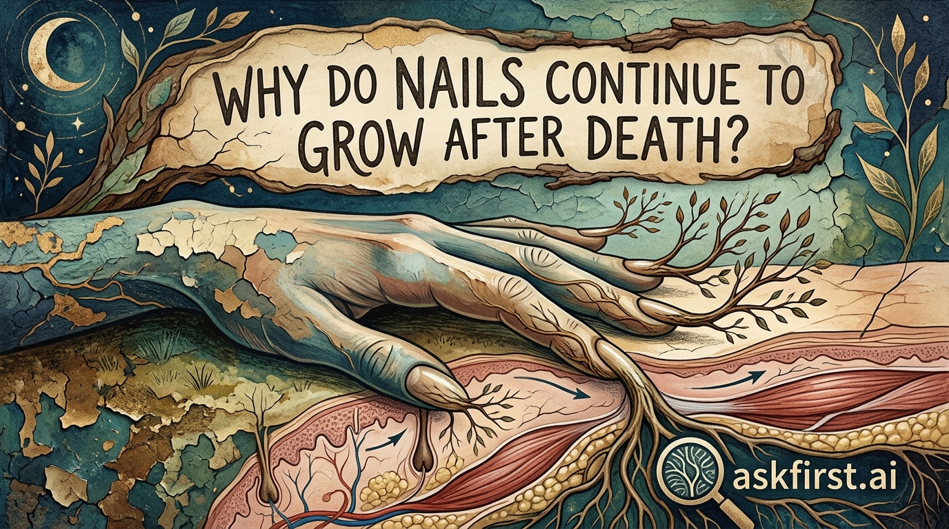 Why do nails continue to grow after death? Why do nails continue to grow after death?