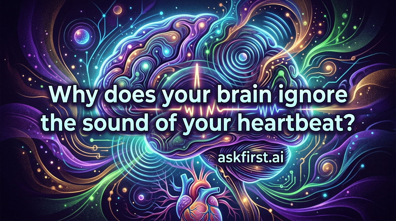 Why does your brain ignore the sound of your heartbeat? Why does your brain ignore the sound of your heartbeat?