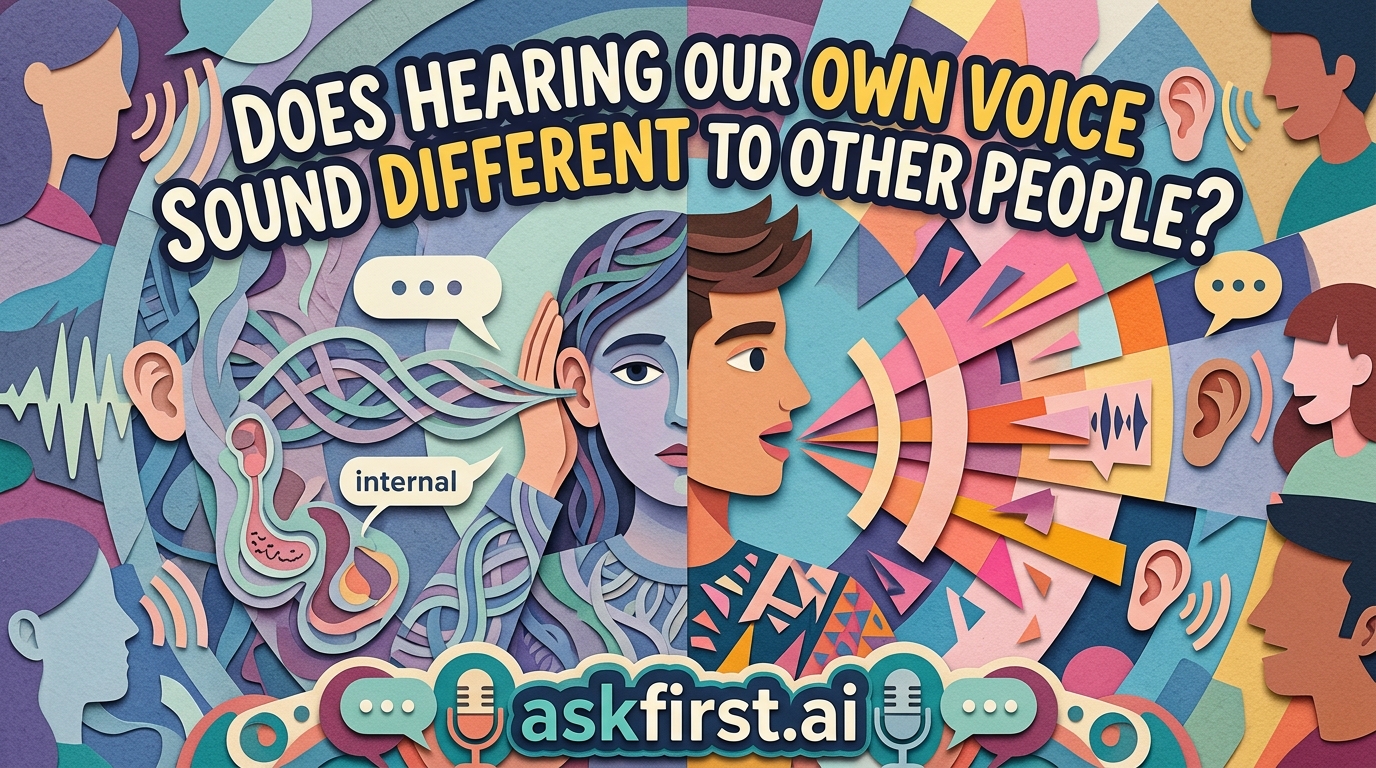 Does hearing our own voice sound different to other people? Does hearing our own voice sound different to other people?