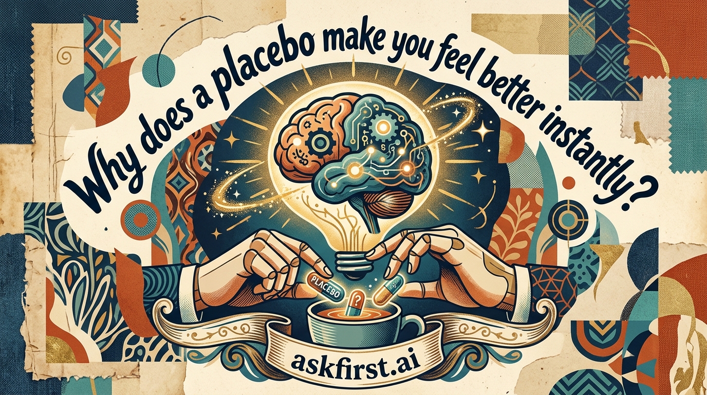 Why does a placebo make you feel better instantly? Why does a placebo make you feel better instantly?