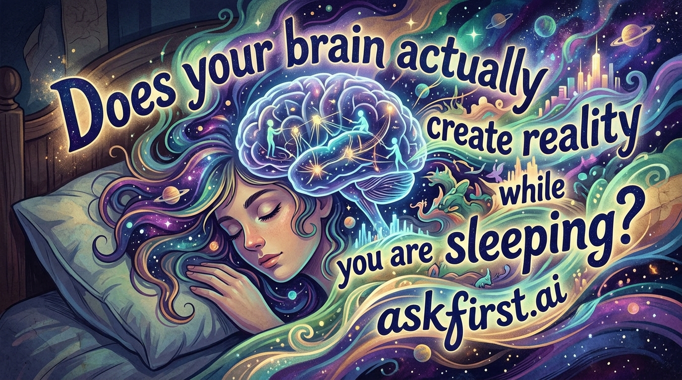 Does your brain actually create reality while you are sleeping? Does your brain actually create reality while you are sleeping?