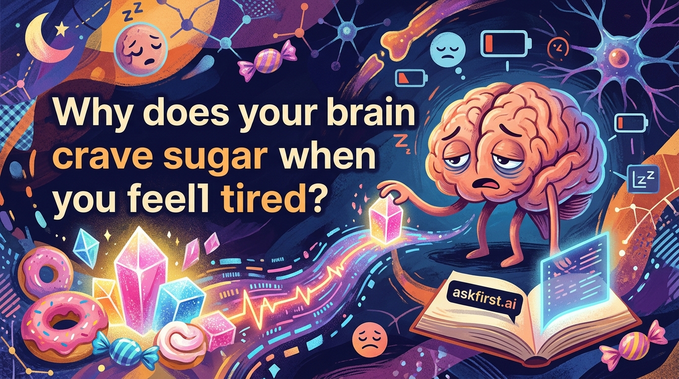 Why does your brain crave sugar when you feel tired? Why does your brain crave sugar when you feel tired?