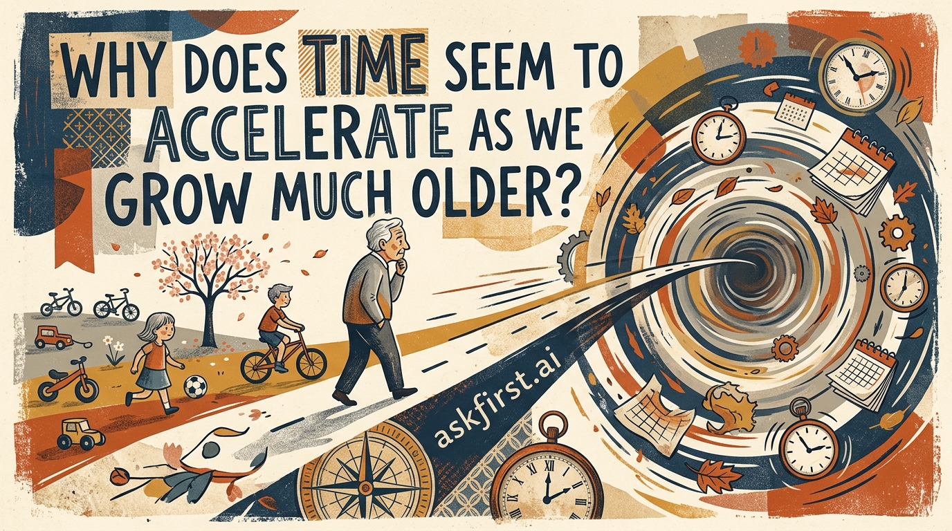 Why does time seem to accelerate as we grow much older? Why does time seem to accelerate as we grow much older?