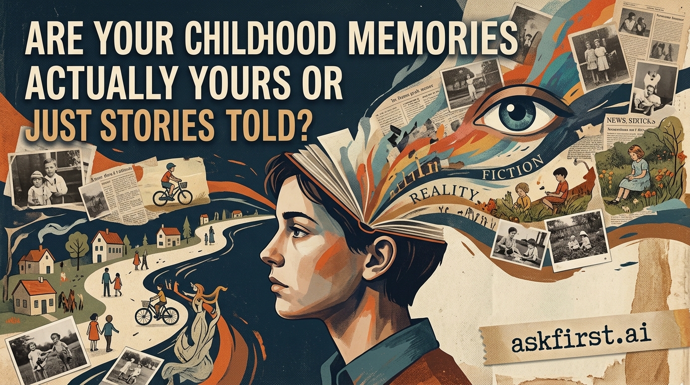 Are your childhood memories actually yours or just stories told? Are your childhood memories actually yours or just stories told?