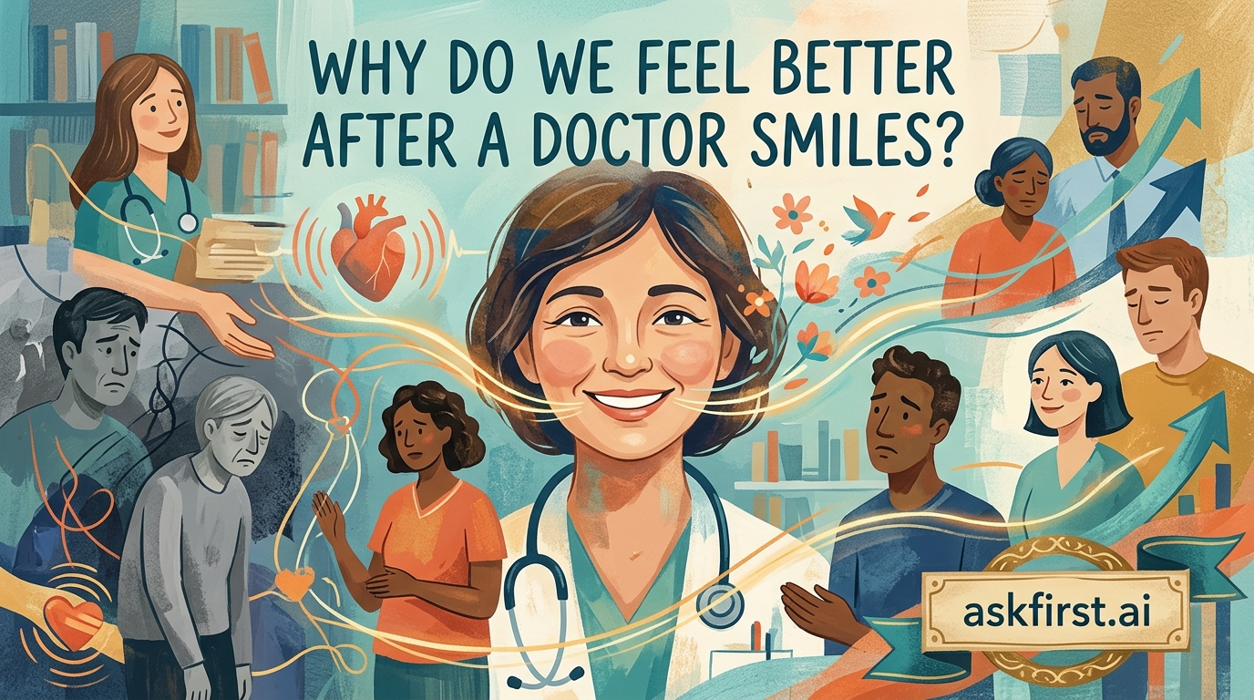 Why do we feel better after a doctor smiles? Why do we feel better after a doctor smiles?