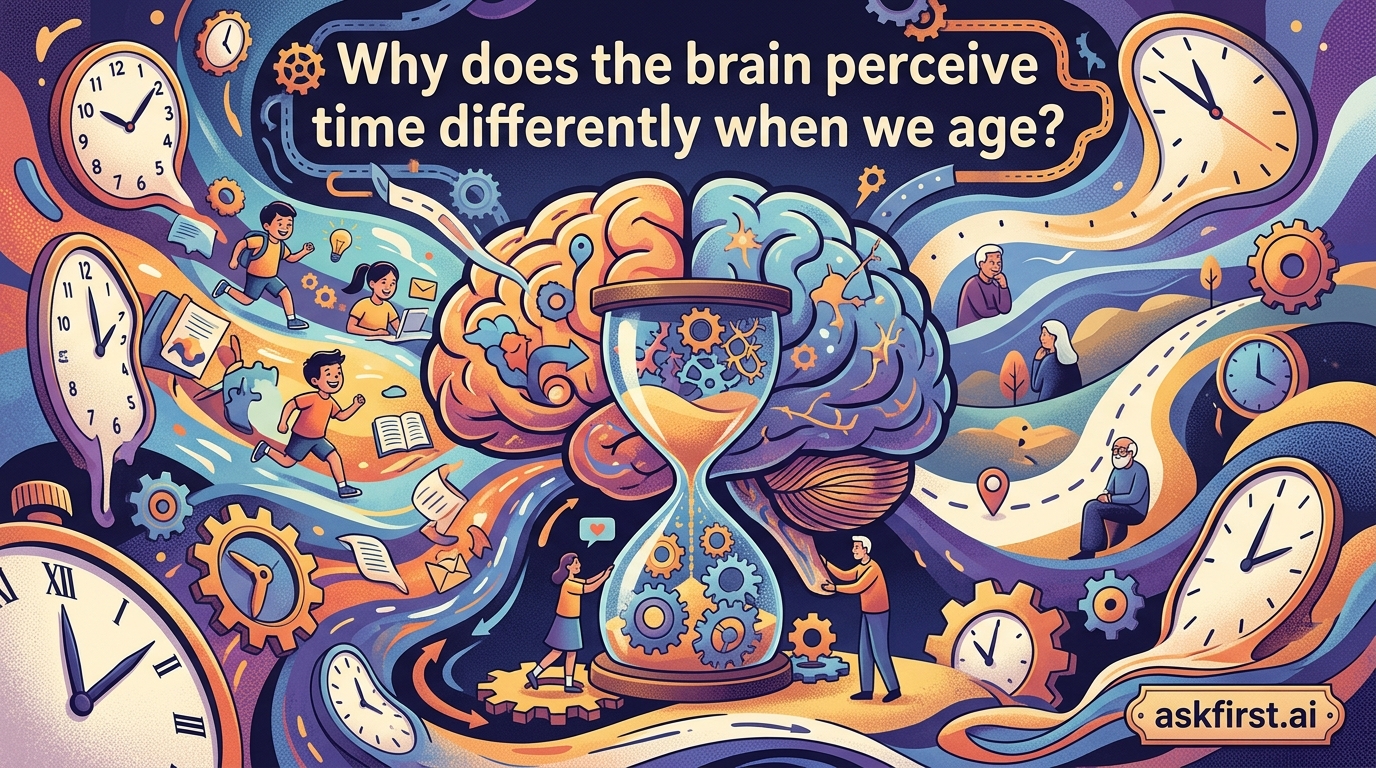 Why does the brain perceive time differently when we age? Why does the brain perceive time differently when we age?