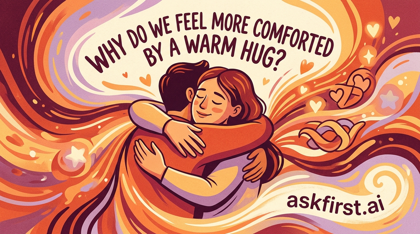 Why do we feel more comforted by a warm hug? Why do we feel more comforted by a warm hug?