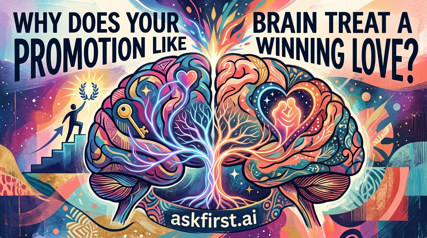 Why does your brain treat a promotion like winning love? Why does your brain treat a promotion like winning love?