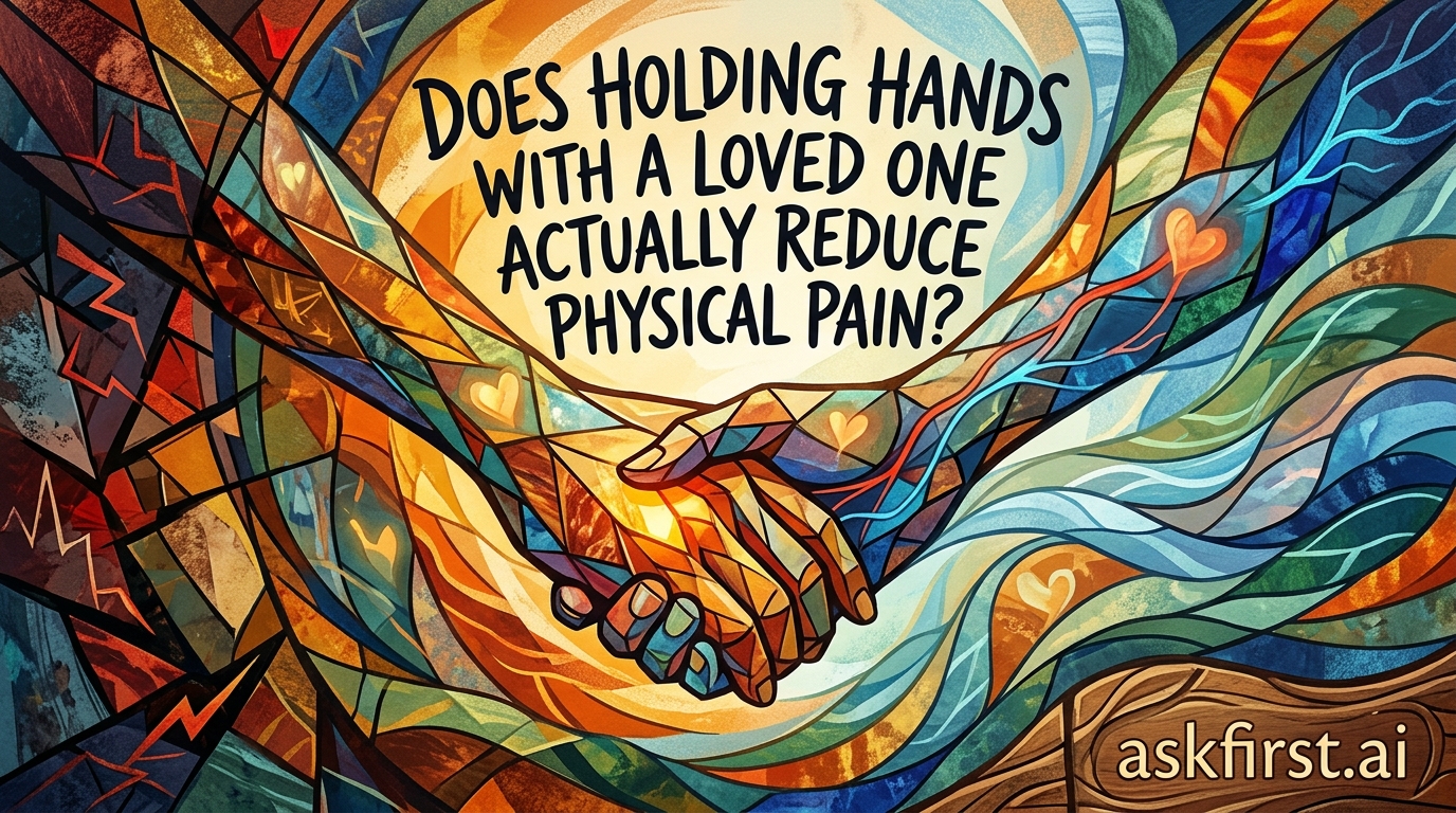 Does holding hands with a loved one actually reduce physical pain? Does holding hands with a loved one actually reduce physical pain?