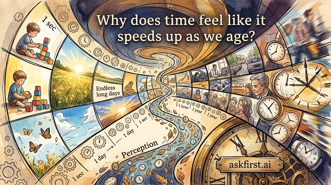 Why does time feel like it speeds up as we age? Why does time feel like it speeds up as we age?