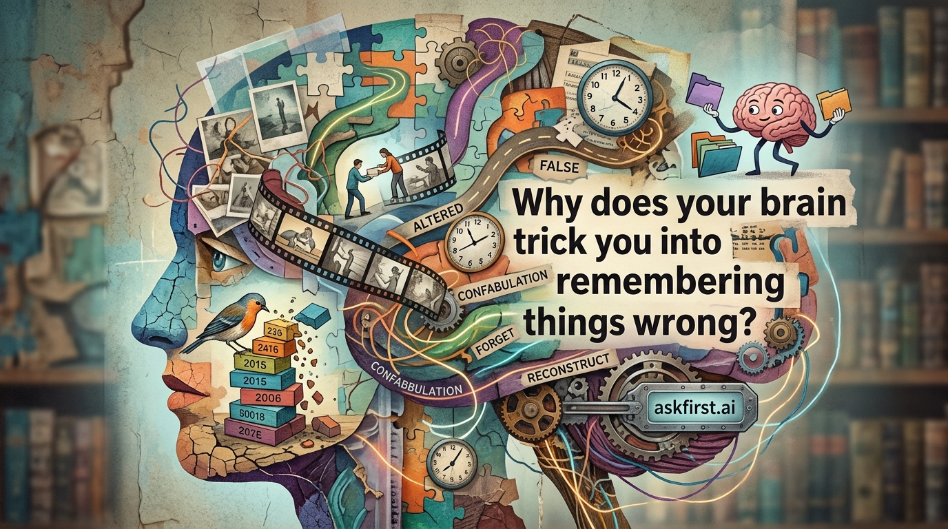 Why does your brain trick you into remembering things wrong? Why does your brain trick you into remembering things wrong?