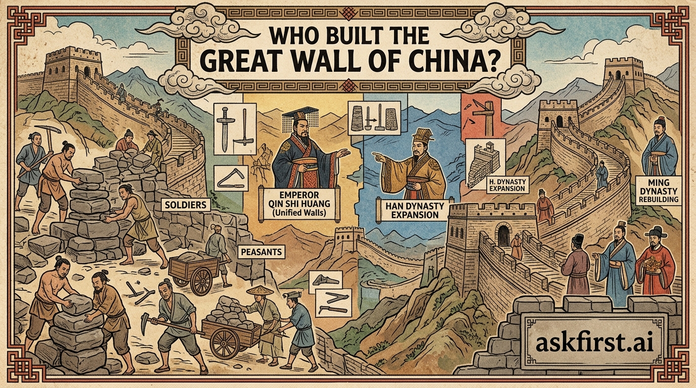 Who built the great Wall of China? Who built the great Wall of China?