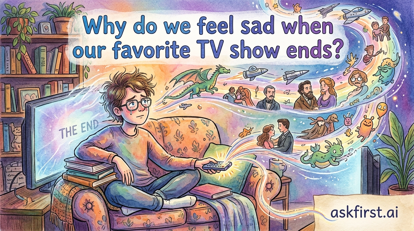 Why do we feel sad when our favorite TV show ends? Why do we feel sad when our favorite TV show ends?