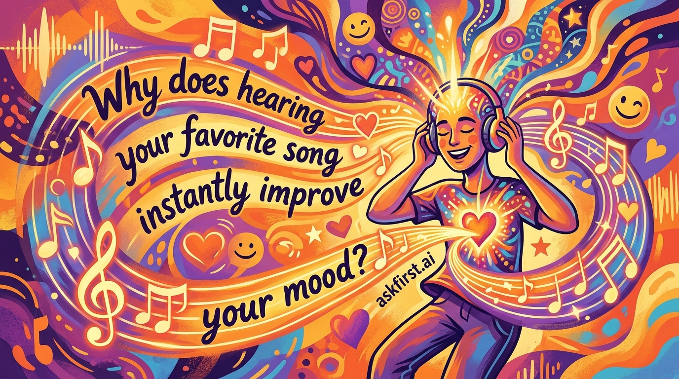 Why does hearing your favorite song instantly improve your mood? Why does hearing your favorite song instantly improve your mood?