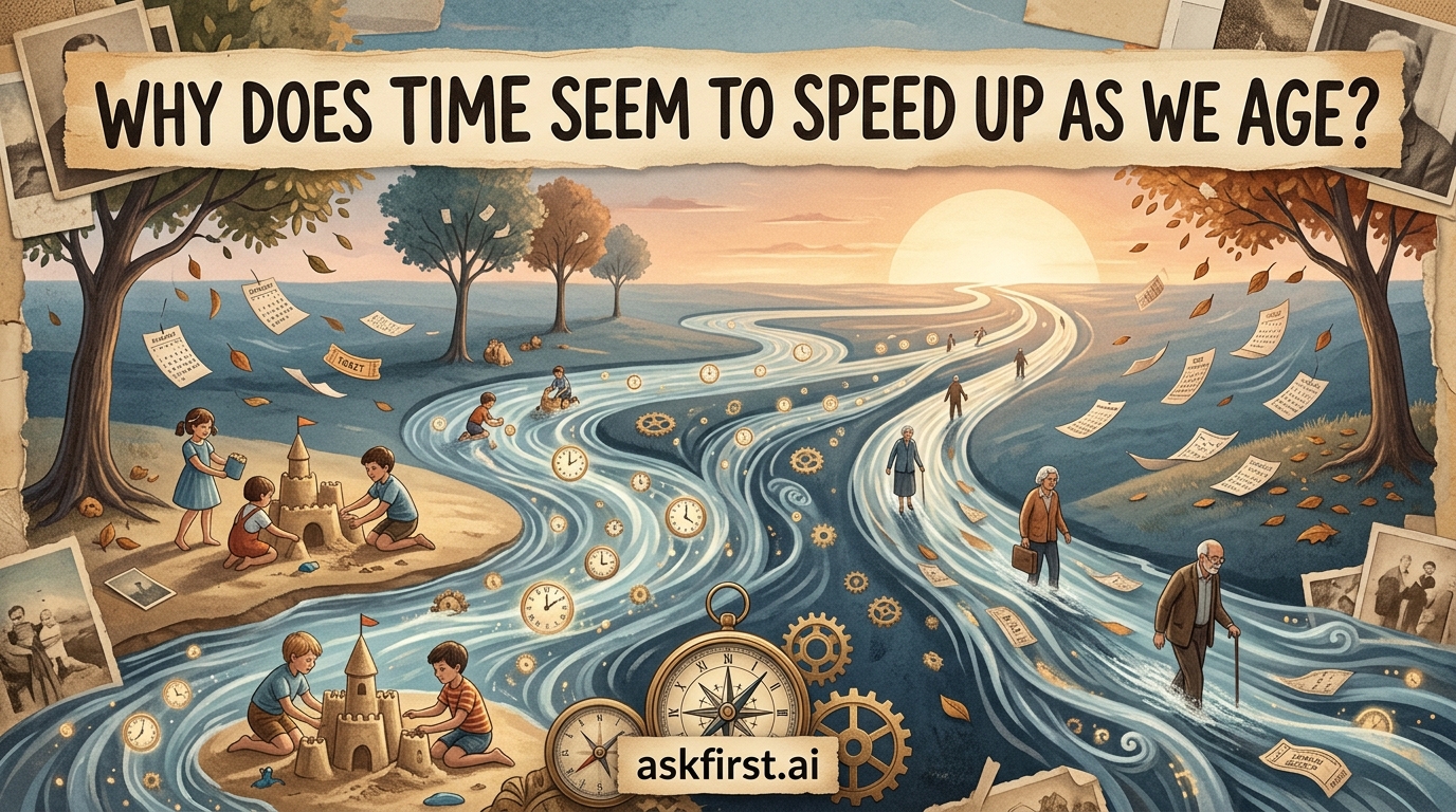 Why does time seem to speed up as we age? Why does time seem to speed up as we age?